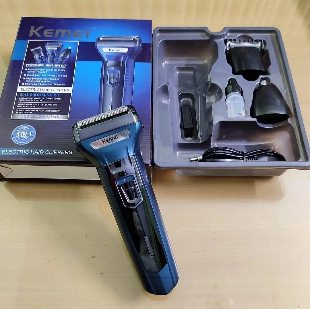 KM-6330 3 In 1 Hair Trimmer Grooming Kit
