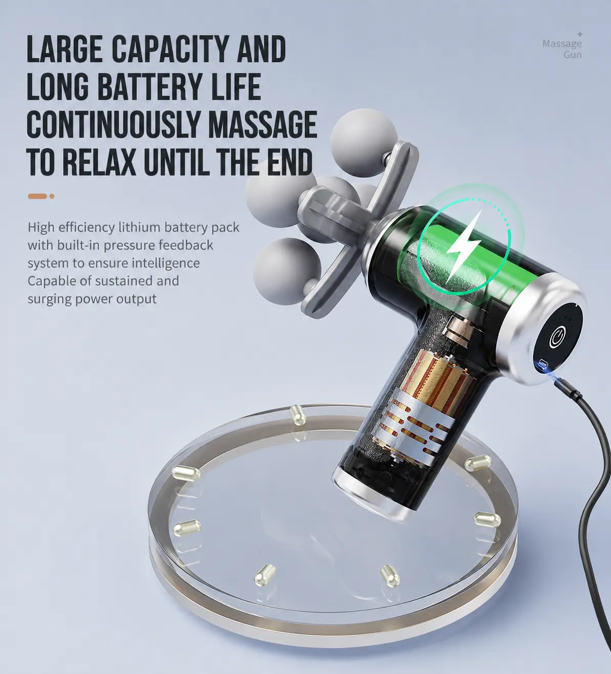 Five-headed Professional Fascia Gun Deep Tissue Massager